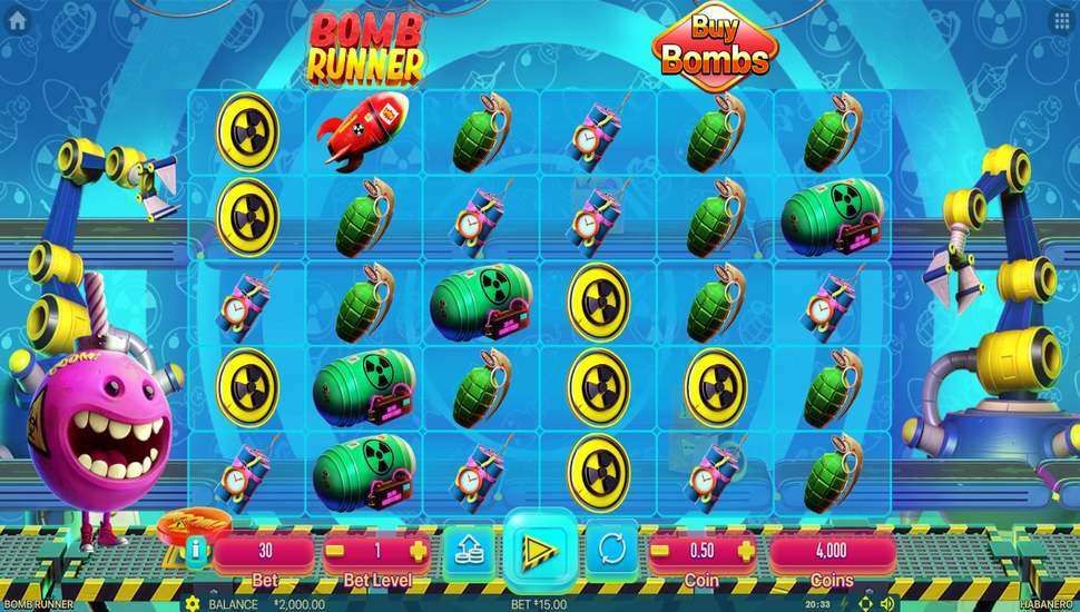 Bomb Runner nyerőgép játékmenet