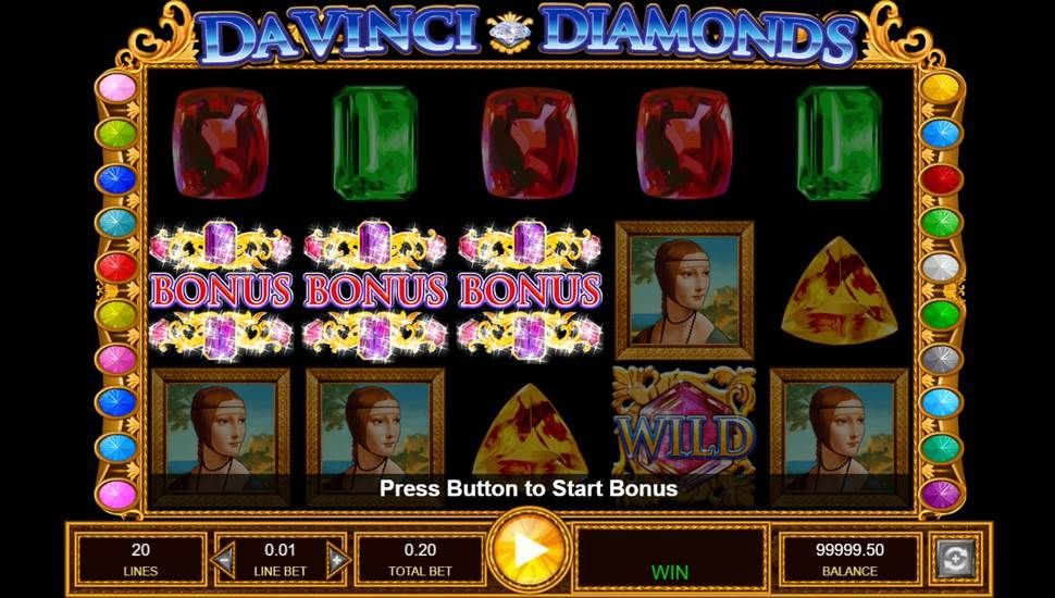 Da Vinci Diamonds Nyerogepek Bonusz